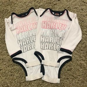 Long sleeve Harley Davidson Onesies